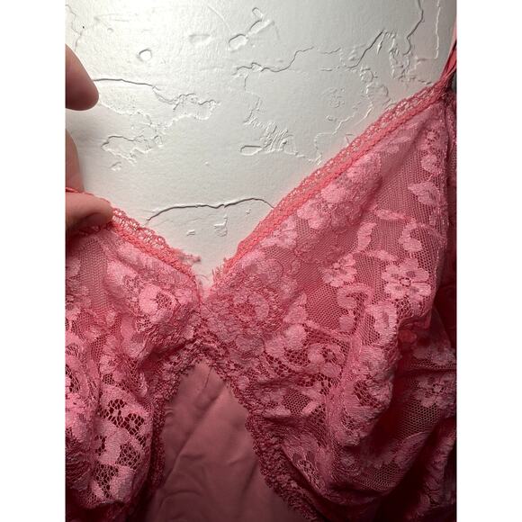 Penney's Adonna vintage pink lace nylon slip womens medium coquette fairycore - Picture 4 of 10